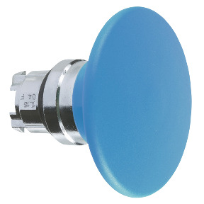 blue Ø60 mushroom pushbu ZB4BR616 Schneider Precio 54% Desc.