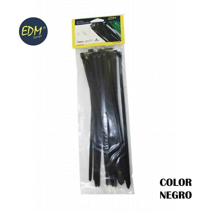 comprar BRIDAS NEGRAS 100x2,5 ENVASADAS (BOLSA 25 UNID.) EDM  precio