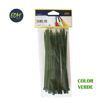 comprar BRIDAS VERDES 150x3,5 ENVASADAS (BOLSA 25 UNID.) EDM  precio