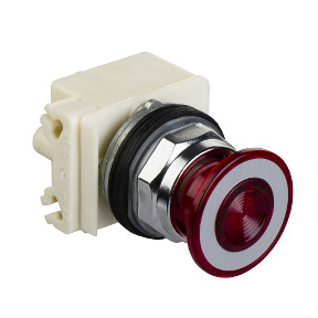 cabeza Ø41 pulsador seta luminoso rojo Ø30 pulsar-tirar 48V para lámpara BA 9s ref. 9001KR9P36LRR Schneider Electric [PLAZO 8-15