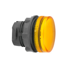 cabeza piloto luminoso lente ranurada naranja Ø22 para lámpara BA 9s ref. ZB5AV05S Schneider Electric [PLAZO 3-6 SEMANAS]