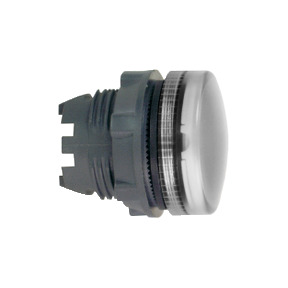 cabeza piloto luminoso lente ranurada transparente Ø22 para lámpara BA 9s ref. ZB5AV07S Schneider Electric [PLAZO 3-6 SEMANAS]