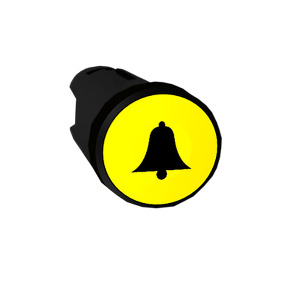 Cabeza pulsador amarillo ø 22 - campana ref. ZB5AA551 Schneider Electric [PLAZO 3-6 SEMANAS]