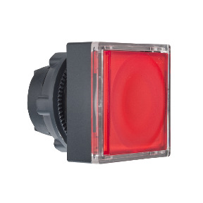 Cabeza pulsador cuadrado luminoso rojo ø 22 ref. ZB5CW343 Schneider Electric [PLAZO 3-6 SEMANAS]