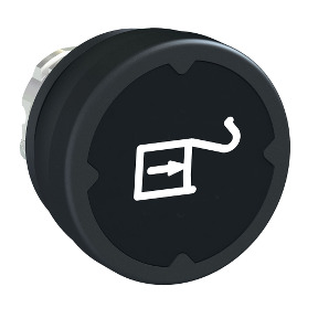 Cabeza pulsador entornos severos - negro - con marcaje ref. ZB4BC28015 Schneider Electric [PLAZO 8-15 DIAS]