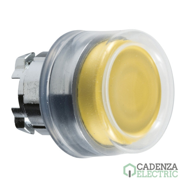 Cabeza pulsador goma amarilla ref. ZB4BP5 Schneider Electric