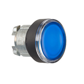 Cabeza pulsador luminoso azul ø 22 para lámpara BA9s ref. ZB4BW367 Schneider Electric [PLAZO 3-6 SEMANAS]