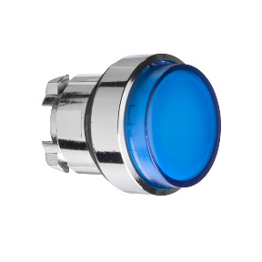 Cabeza pulsador luminoso saliente azul ø 22 para lámpara BA9s ref. ZB4BW16 Schneider Electric [PLAZO 3-6 SEMANAS]