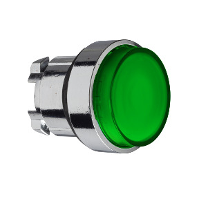 Cabeza pulsador luminoso saliente verde ø 22 pulsar-pulsar ref. ZB4BH33 Schneider Electric [PLAZO 3-6 SEMANAS]