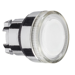 Cabeza pulsador luminoso transparente ø 22 para lámpara BA9s ref. ZB4BW37 Schneider Electric [PLAZO 3-6 SEMANAS]