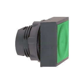 cabeza pulsador luminoso verde cuadrado LED Ø22 ref. ZB5CW3336 Schneider Electric [PLAZO 3-6 SEMANAS]
