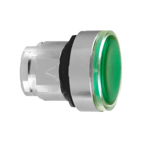 cabeza pulsador luminoso verde LED Ø22 pulsar-pulsar ref. ZB4BH03837 Schneider Electric [PLAZO 3-6 SEMANAS]