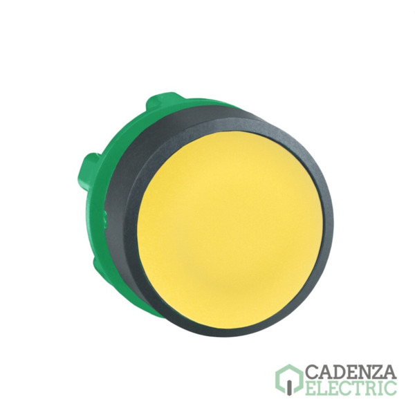 Cabeza pulsador rasante amarillo ref. ZB5AA5 Schneider Electric