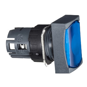 Cabeza pulsador rectangular luminoso azul ø 16 pulsar-pulsar ref. ZB6DF6 Schneider Electric [PLAZO 3-6 SEMANAS]