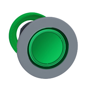 CABEZA PULS.FLUSH LUM.VERDE LED COL.GR. ref. ZB5FW333C0 Schneider Electric [PLAZO 3-6 SEMANAS]