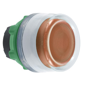 CABEZA PULS.LUM.NARANJA CON CAP.TRANSP.LED COL.BL. ref. ZB5AW553C1 Schneider Electric [PLAZO 3-6 SEMANAS]