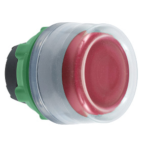 CABEZA PULS.LUM.ROJO CON CAP.TRANSP.LED COL.GR. ref. ZB5AW543C0 Schneider Electric [PLAZO 3-6 SEMANAS]