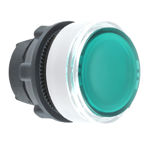 CABEZA PULS.LUM.VERDE LED PARA ETIQUETA COL.BL. ref. ZB5AA38C1 Schneider Electric [PLAZO 3-6 SEMANAS]