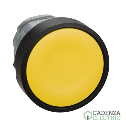 Compra CABEZA PULS.RAS.AMARILLO EMB.NEGRO ref. ZB4BA57 Schneider Electric al mejor precio | Cadenza Electric