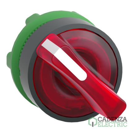 Compra Cabeza selector luminoso 2 posiciones rojo ref. ZB5AK1243 Schneider Electric al mejor precio | Cadenza Electric