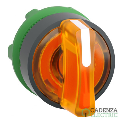 Compra Cabeza selector luminoso naranja 3 posiciones fijas ref. ZB5AK1353 Schneider Electric al mejor precio | Cadenza Electric