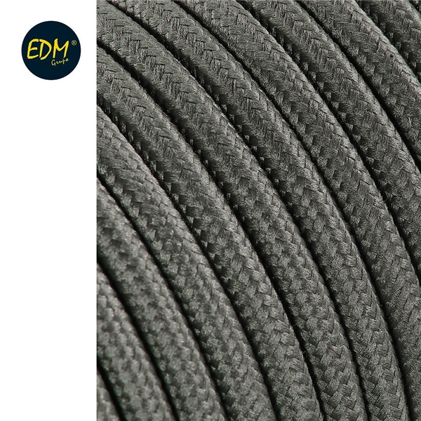 CABLE CORDON TUBULAIRE  2X0,75MM C63 GRIS OSCURO 25MTS