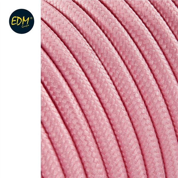 CABLE CORDON TUBULAIRE  2X0,75MM C70 ROSA 25MTS