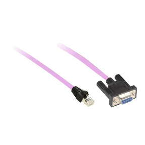 cable preensamblado CANopen para bus CANopen - 0,5 m - 1 RJ45, 1 SUB-D 9 hembra ref. TCSCCN4F3M05T Schneider Electric [PLAZO 8-1