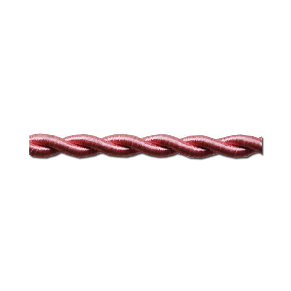 CABLE TEXTIL TRENZADO 2X0,75MM C-26 ROSA SEDA  25 METROS