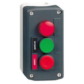 CAJA 3 PULS-P,LUM,-PULS VERDE-ROJO IO ref. XALD361M Schneider Electric [PLAZO 3-6 SEMANAS]