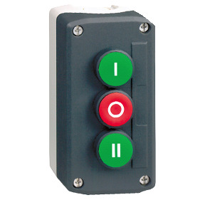 CAJA 3 PULS,VERDE-ROJO-VERDE I-O-II"" ref. XALD339 Schneider Electric [PLAZO 3-6 SEMANAS]