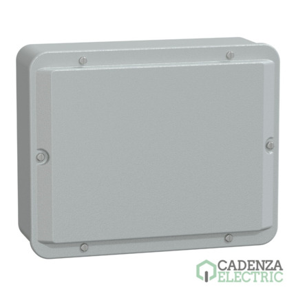 Compra Caja industrial metálica - tapa baja- Alt256xAnch206xProf93 - IP55 - gris RAL 7035 ref. NSYDBN2520 Schneider Electric al mejor precio | Cadenza Electric
