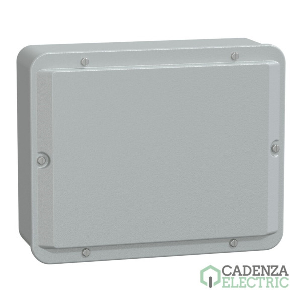 Caja industrial metálica - tapa baja- Alt256xAnch206xProf93 - IP55 - gris RAL 7035 ref. NSYDBN2520 Schneider Electric