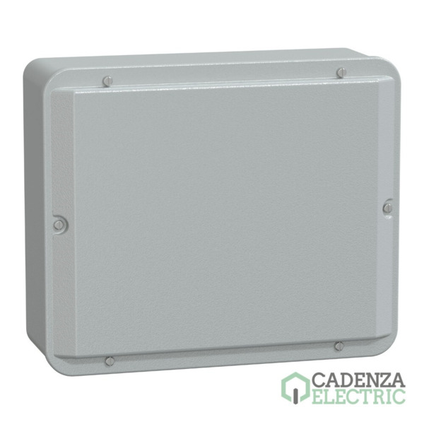 Caja industrial metálica - tapa baja- Alt307xAnch257xProf116 - IP55 - gris RAL 7035 ref. NSYDBN3025 Schneider Electric