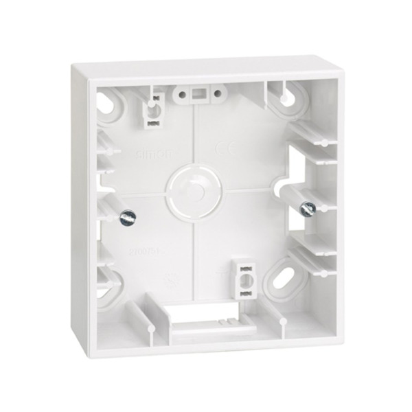 CAJA SUPERFICIE 1 ELEMENTO BLANCA Simon ref. 2700751-030
