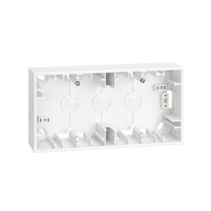 Comprar CAJA SUPERFICIE 2 ELEMENTOS BLANCA Simon ref. 2700752-030 al mejor precio | Cadenza Elecric