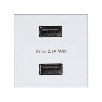 Comprar CARGADOR 2XUSB 5VDC 2.1A Simon ref. 2701096-030 al mejor precio | Cadenza Elecric