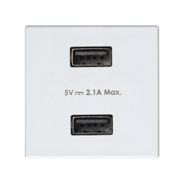 CARGADOR 2XUSB 5VDC 2.1A Simon ref. 2701096-030