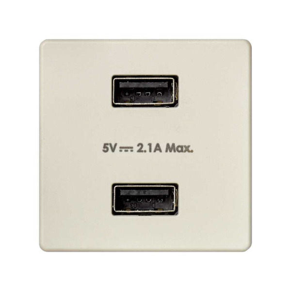 CARGADOR 2XUSB 5VDC 2.1A Simon ref. 2701096-031