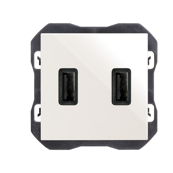 Cargador USB doble A+A 3,1A Smartcharge Simon ref. 20000196-090