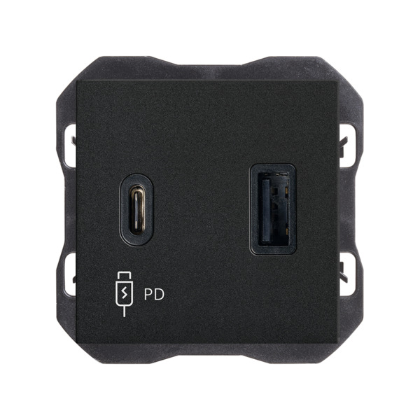 Cargador USB doble C+A 30W PowerDelivery Simon ref. 20000296-098