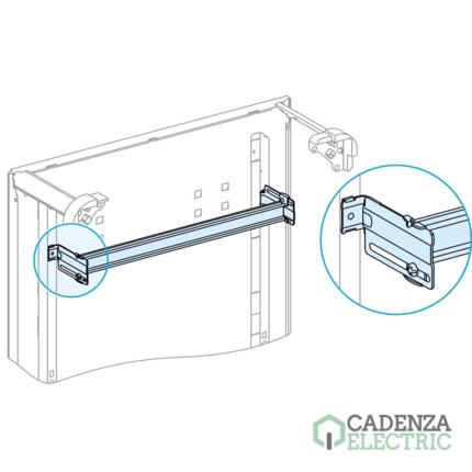 Compra Carril modular, PrismaSeT G, regulable en profundidad para cofrets y/o armarios con 600mm (an.) ref. LVS03002 Schneider Electric al mejor precio | Cadenza Electric