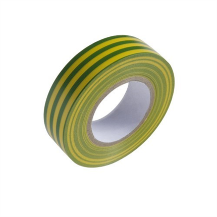 comprar Cinta Aislante 20 m. x 19 mm.  Amarilla / Verde Uso domÃ©stic