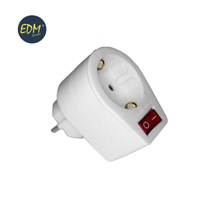 comprar CLAVIJA ADAPTADORA CON INTERRUPTOR ENVASADA  precio 3,97 €