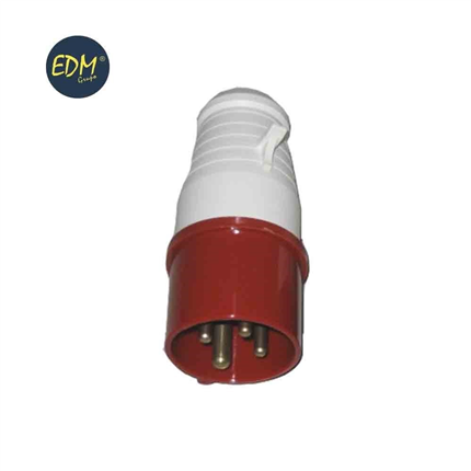 comprar CLAVIJA CETAC 3 P+T ROJA 16 A  precio 5,51 €