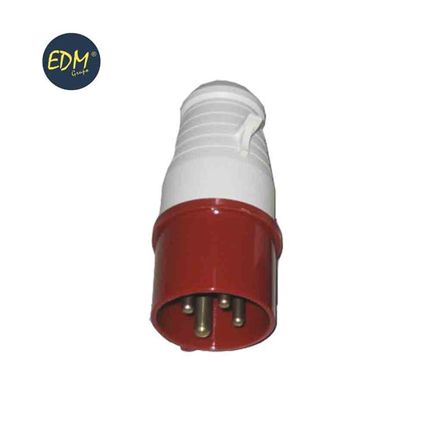 comprar CLAVIJA CETAC 3 P+T ROJA ENVASADA  precio 7,16 €