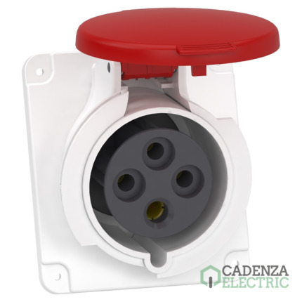 Compra Clavija de panel angulada PK Patrika conexión 32 A IP44 380 V 3P+T 50-60 Hz ref. PKY32F434 Schneider Electric al mejor precio | Cadenza Electric