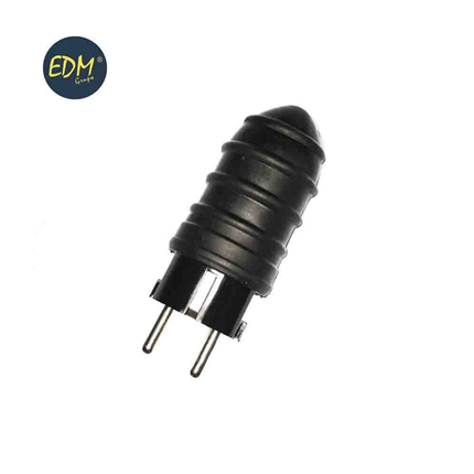 comprar CLAVIJA GOMA 16 A T/TL 4,8 mm. ENVASADA EDM  precio 3,6 €