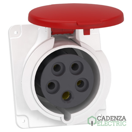 Compra Clavija panel angulada PK Patrika conexión 32 A IP44 380 V 3P+N+T 50-60 Hz ref. PKY32F435 Schneider Electric al mejor precio | Cadenza Electric