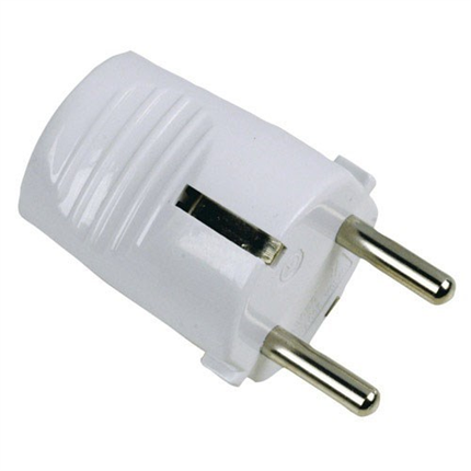 comprar Clavija Schuko 2p + T 16 A. Blanco  precio 1,7 €